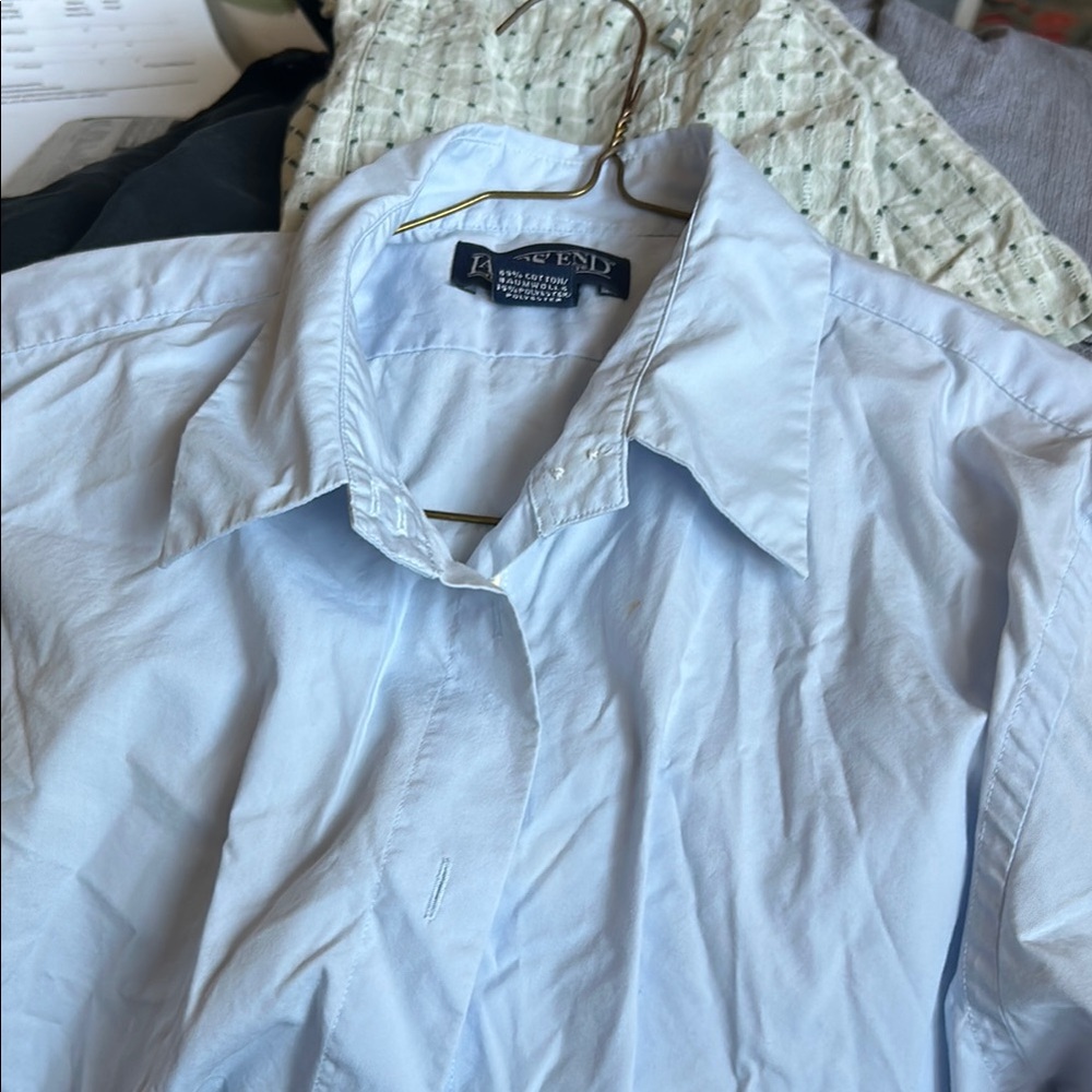 Lands' End Men's Light Blue Shirt , Holbrook, Corporate casuals and Permit.
